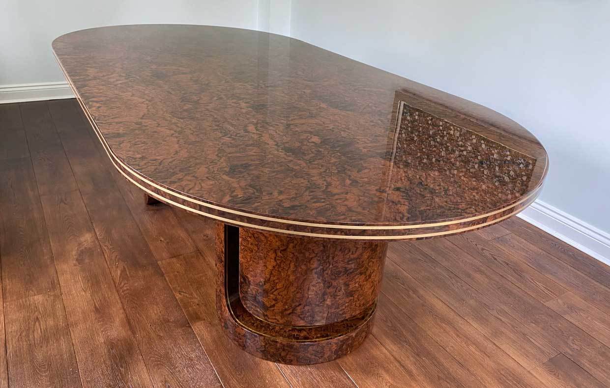 Burr Walnut Dining Table