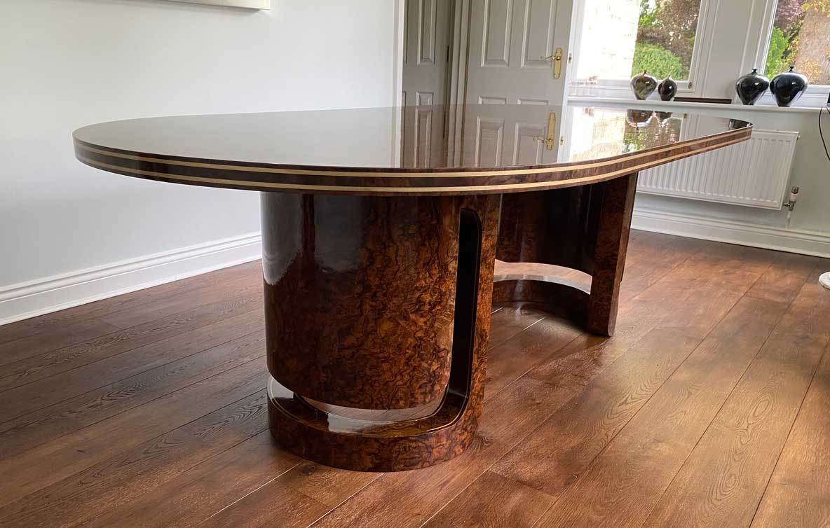 Burr Walnut Dining Table