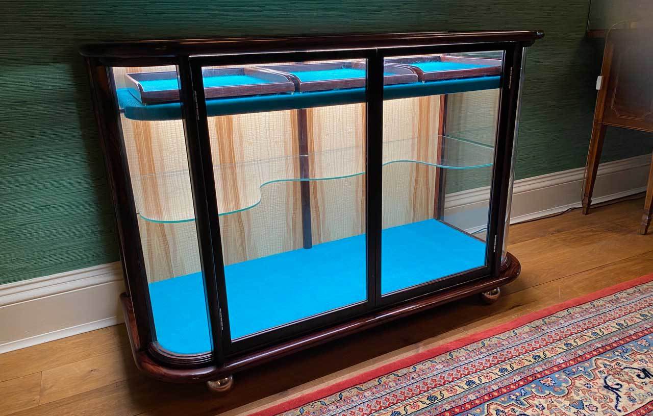 Indian Rosewood Display Cabinet