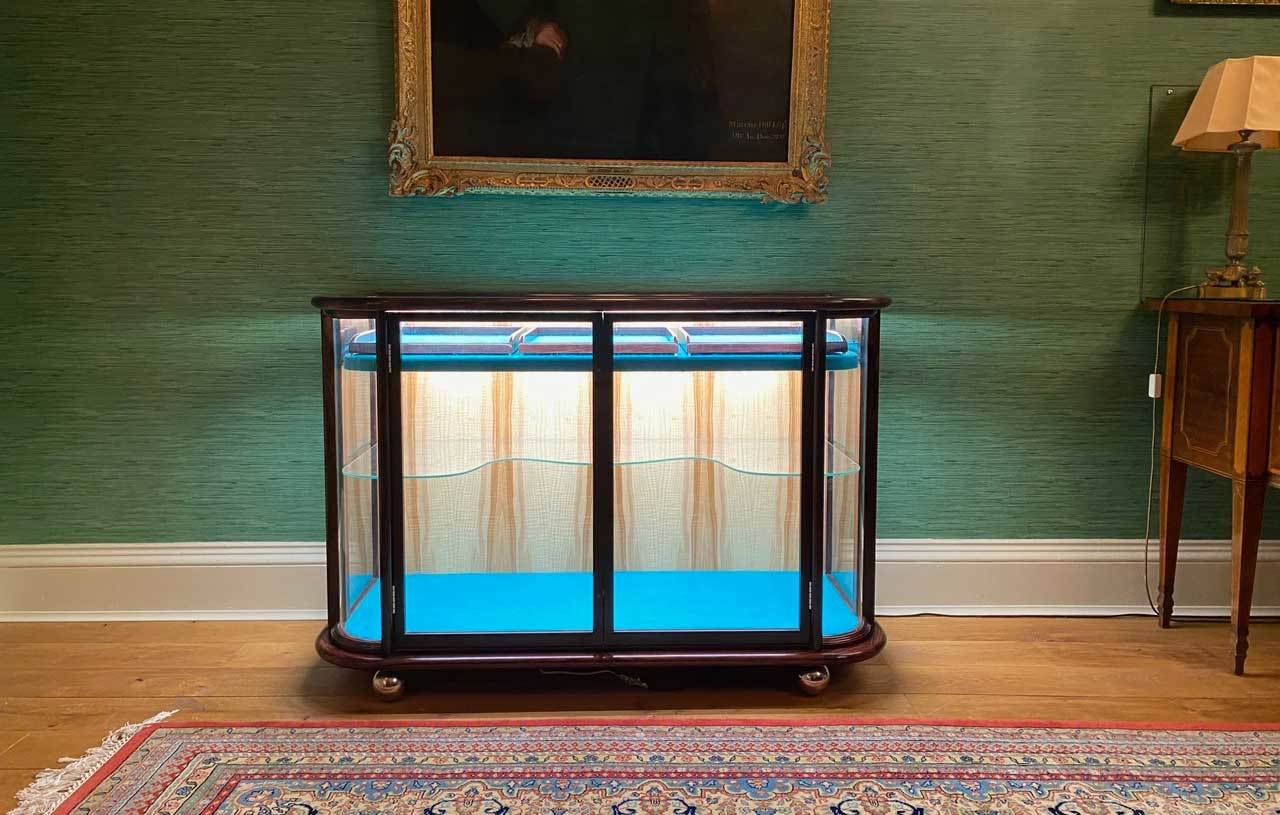 Indian Rosewood Display Cabinet