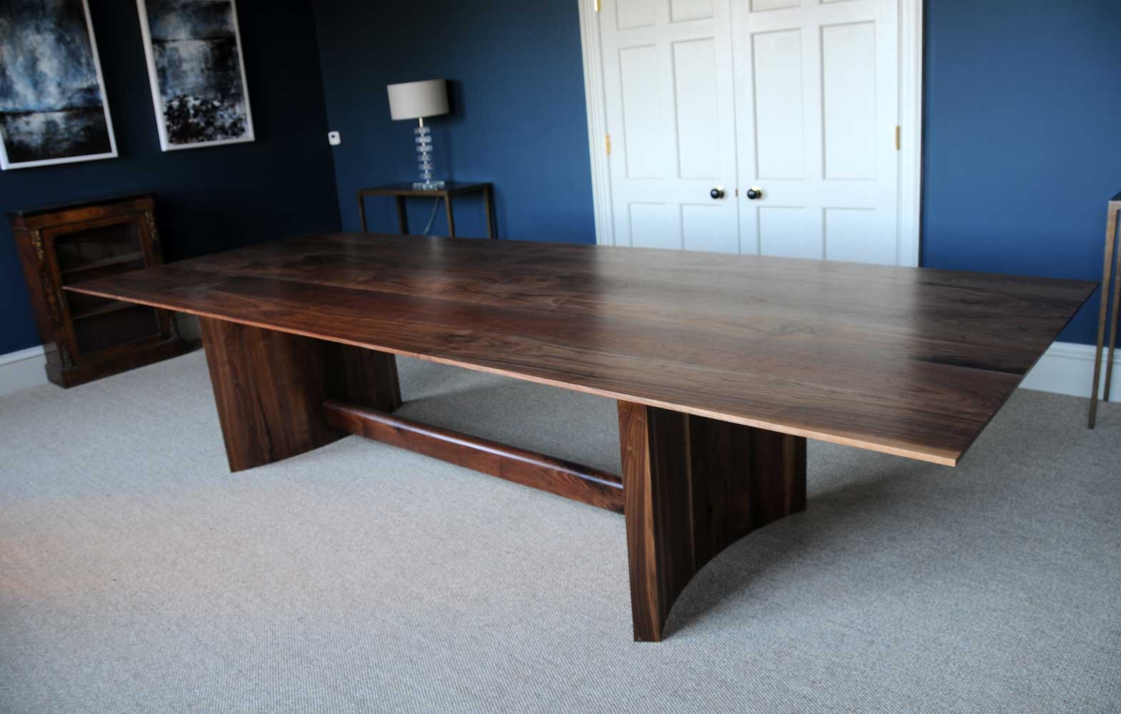 American Walnut Refectory Style Dining Table