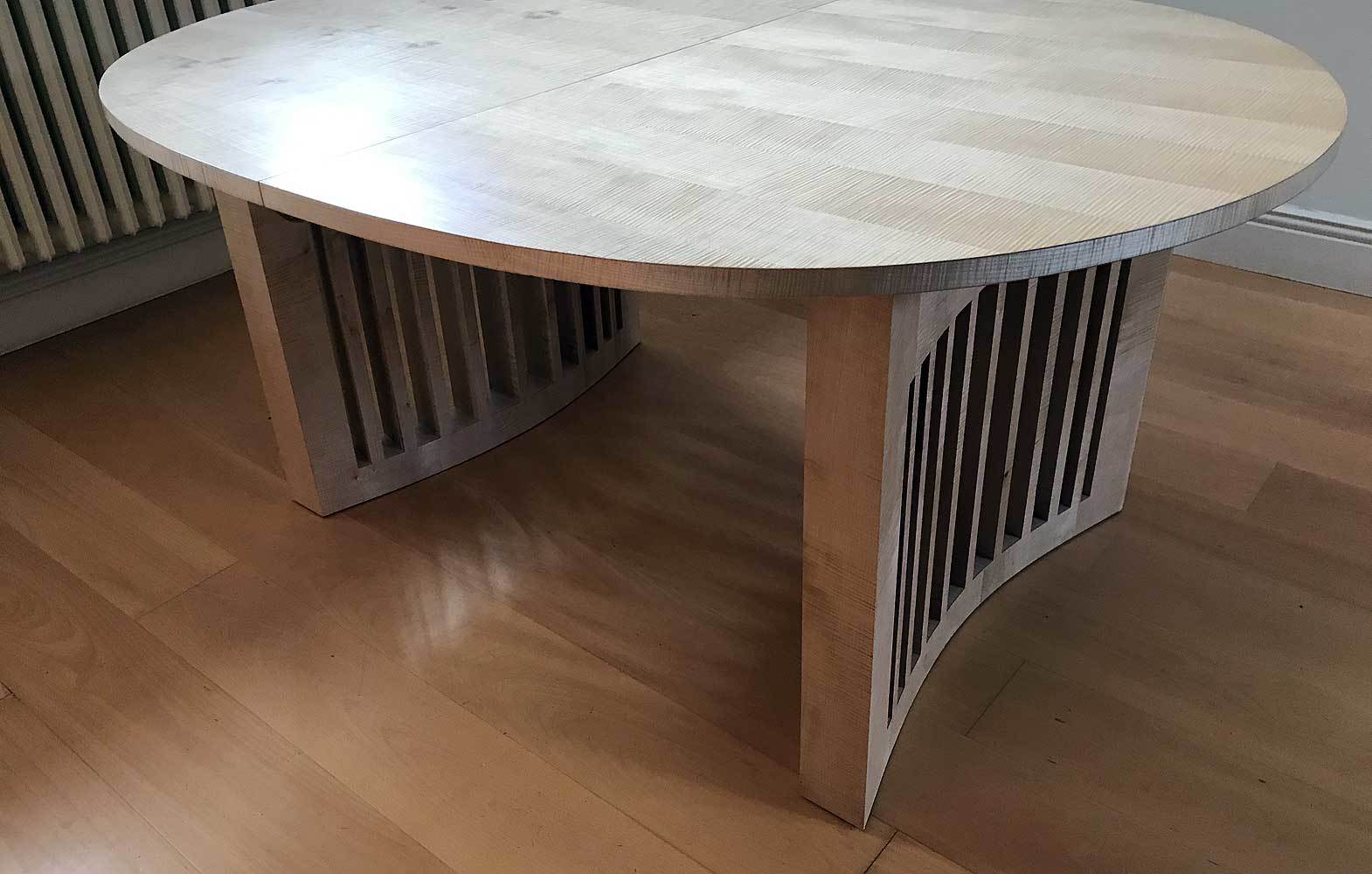 Rippled Sycamore Dining Table